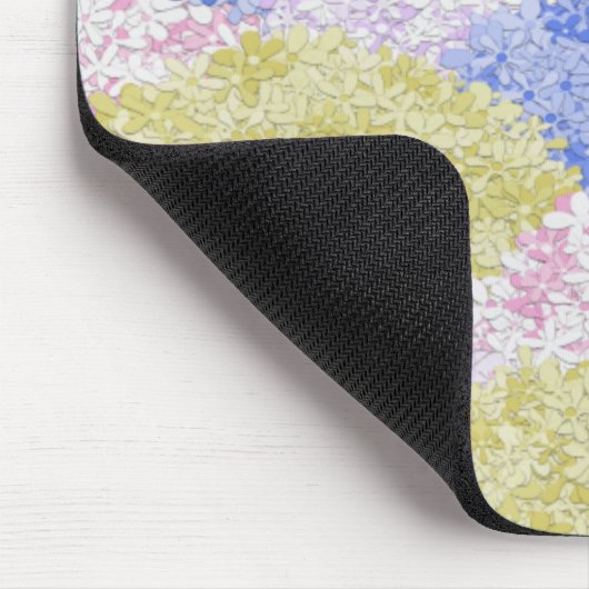 Schöne Felder von Hydrangeas Mousepad (Ecke)