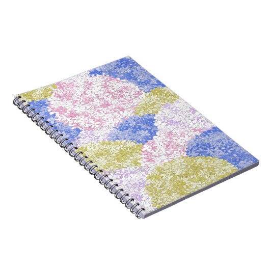 Schöne Felder von Hydrangeas Notizblock (Rechte Seite)