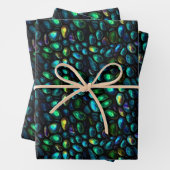 Schöne Felsen Scales Ovals Muster Geschenkpapier Set (Beispiel)