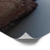 Schöne Felsenküste auf den Seychellen Poster (Ecke)