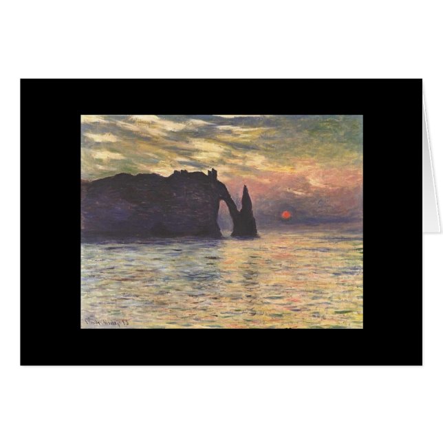 Schöne felsige Bucht - Monet (Vorderseite (Horizontal))