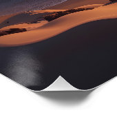 Schöne Felslandschaft am Strand Poster (Ecke)