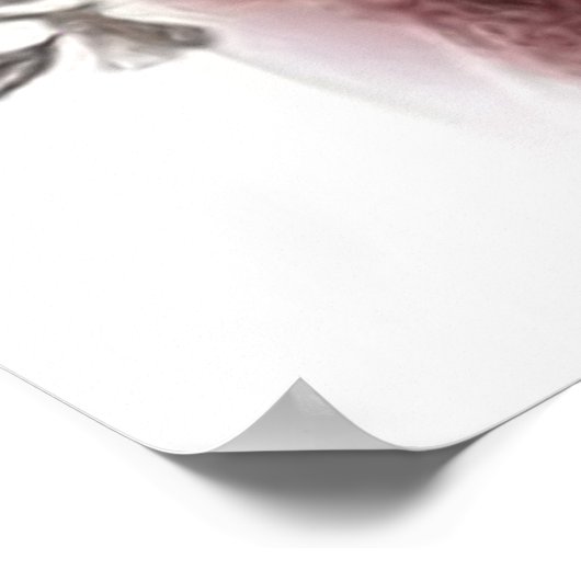 Schöne Female Blume Fantasie Abstrakt Poster (Ecke)