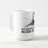 Schöne Feminine Line Kunst - Wer verdient Sie Kaffeetasse (Vorderseite Links)