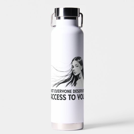 Schöne Feminine Line Kunst - Wer verdient Sie Trinkflasche (Vorne)