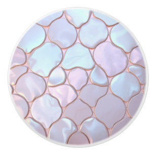 Schöne, feminine Perlmutt-Inspiration Keramikknauf