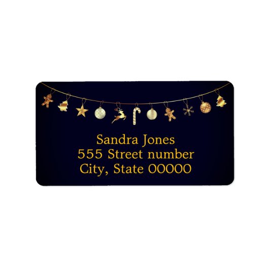 Schöne Ferienadressen-Etiketten Adressaufkleber (Vorne)