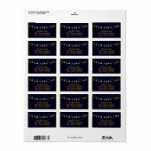 Schöne Ferienadressen-Etiketten Adressaufkleber (Vorne)