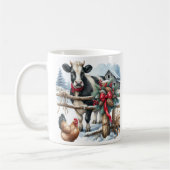 Schöne Ferienkuh mit Kardinal Personalisiert Kaffeetasse (Links)