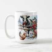 Schöne Ferienkuh mit Kardinal Personalisiert Kaffeetasse (Links)