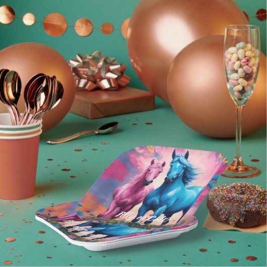 Schöne Fill- oder Colt Gender-Offenbarung Pappteller (Multi)