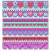 Schöne Filz-Style-Valentinstag-Rahmen Aufkleber (Vorderseite)