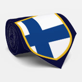 Schöne Finnland-Flagge Krawatte (Gerollt)
