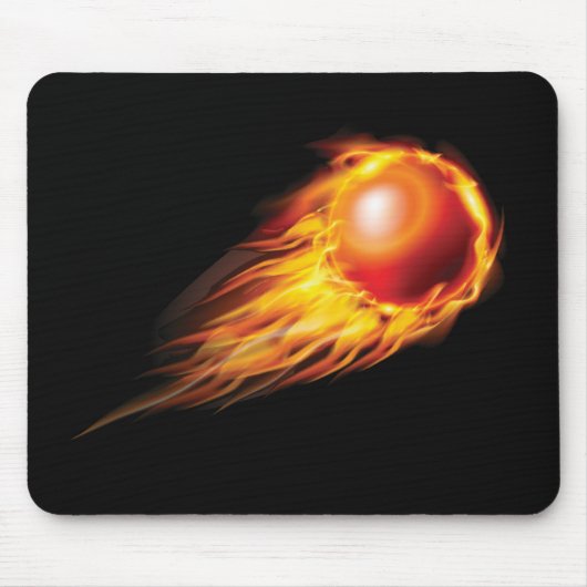 Schöne Fireball Mouse Mat Mousepad (Vorne)