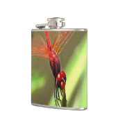Schöne Firecracker Dragonfly Akryllische Malerei Flachmann (Links)