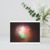 SCHÖNE FIREWORKS POSTKARTE (Stehend Vorderseite)