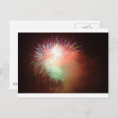 SCHÖNE FIREWORKS POSTKARTE (Vorne/Hinten)