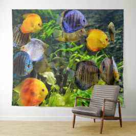 SCHÖNE FISCHE FOTO-BACKDROP WANDTEPPICH