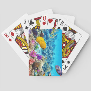 Schöne Fischkarte Spielkarten