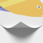 schöne Fischmalerei Geschenkpapier (Ecke)