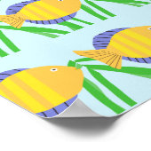 schöne Fischmalerei Poster (Ecke)