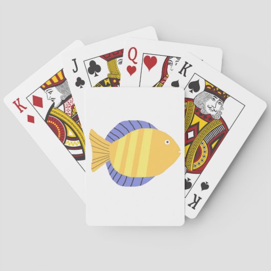 schöne Fischmalerei Spielkarten (Rückseite)