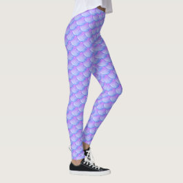 Schöne Fischschuppen-Meerjungfrau Leggings