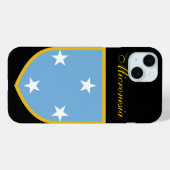 Schöne Flagge von Mikronesien Case-Mate iPhone Hülle (Rückseite (Horizontal))