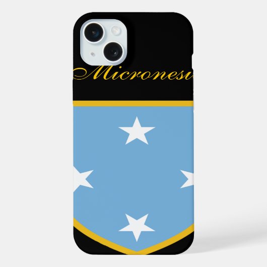 Schöne Flagge von Mikronesien iPhone Hülle (Rückseite)