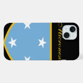 Schöne Flagge von Mikronesien iPhone Hülle (Rückseite (Horizontal))