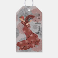 Schöne Flamenco Tänzerin Blumenmüttertag