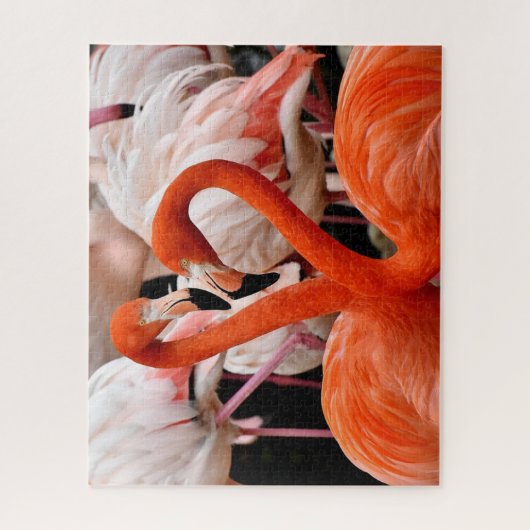 Schöne Flamingo Birds Puzzle (Vertikal)
