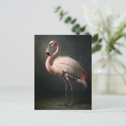 Schöne Flamingo Postcard Postkarte (Stehend Vorderseite)