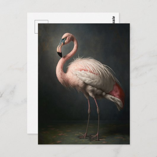 Schöne Flamingo Postcard Postkarte (Vorne/Hinten)