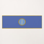 Schöne Flamingos am Strand Yogamatte (Rückseite (Horizontal))