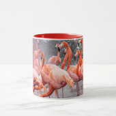 Schöne Flamingos Foto Kaffeetasse  (Zentrum)