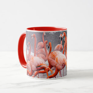 Schöne Flamingos Foto Kaffeetasse