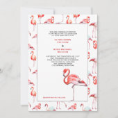 Schöne Flamingos Hochzeit Einladung (Vorderseite)