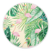 ★ schöne Flamingos Keramikknauf (Vorderseite)