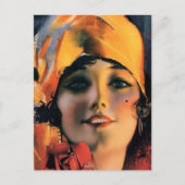 Schöne, flapper Postkarte der 1920er Jahre (Vorderseite)