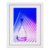 Schöne Flasche Lila Blue Shadow Farben Poster (Vorderseite)