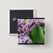 Schöne Flieder Button (Vorne & Hinten)