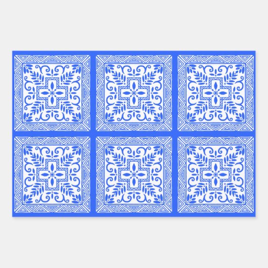 Schöne Fliesendesigns Geschenkpapier Set (Vorderseite 3)