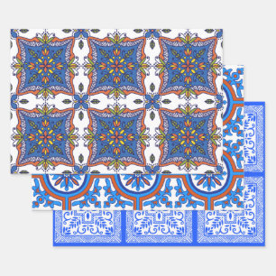 Schöne Fliesendesigns Geschenkpapier Set