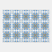 Schöne Fliesendesigns zum Verpacken von Papierblät Geschenkpapier Set (Vorderseite)