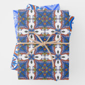 Schöne Fliesendesigns zum Verpacken von Papierblät Geschenkpapier Set (Beispiel)