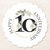 Schöne Flora 10. JAHRESTAG Untersetzer (Vorderseite)