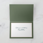 Schöne Flora Bouquet Pink Peonies Geburtstag Karte (Innenseite)