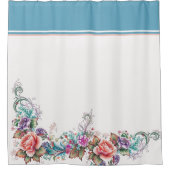 Schöne Flora Duschvorhang (Vorderseite)