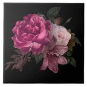 Schöne Flora Fliese (Vorderseite)